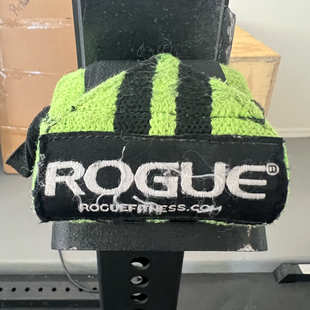 Rogue Neon Green and Black Fitness Wraps